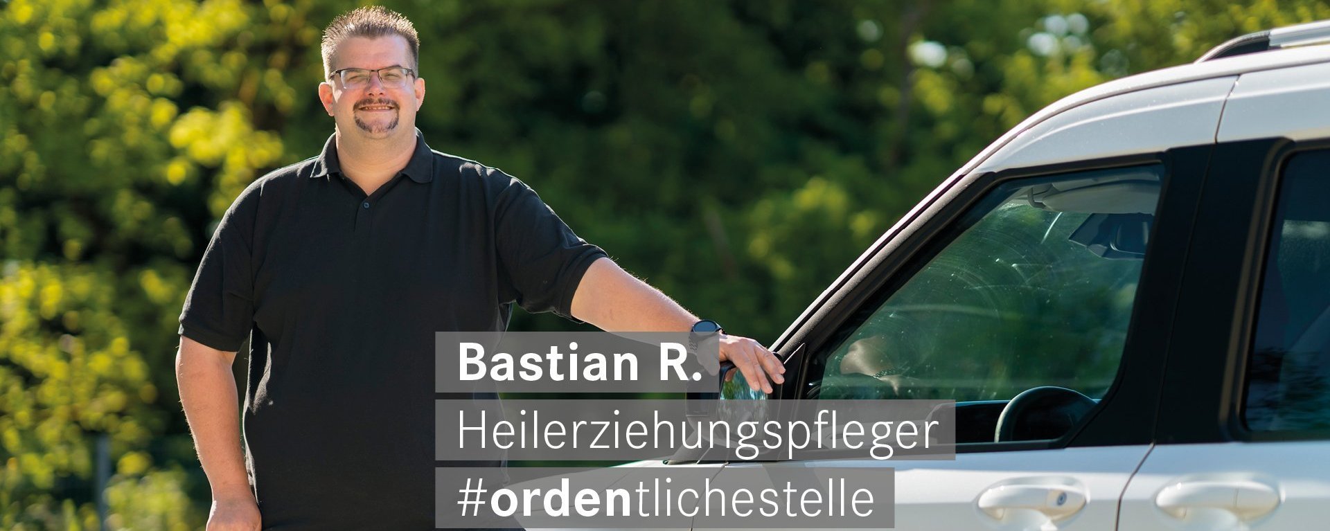 Bastian R. arbeitet als Heilerziehungspfleger bei den Ordenswerken.